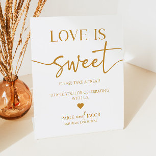 Signe De Table Élégant Mariage L'Amour Est Douce Table De Traitem