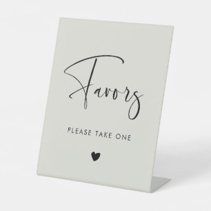 Signe De Table Elégant & Moderne Lumière Sage Vert mariage Faveur