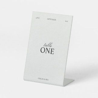 Signe De Table Elegant, Personalized Table Numbers