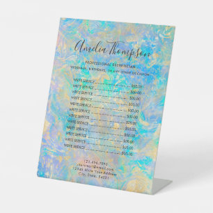 Signe De Table Elégant prix Opal Or moderne liste de prix