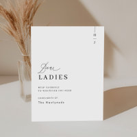 Élégant Script Mariage Salle de bain Panier