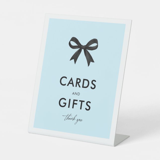 Signe De Table Elégante Fête des mariées de cartes et cadeaux Ble (Recto)