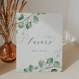 Signe De Table Elégante verdure Mariage Faveurs
