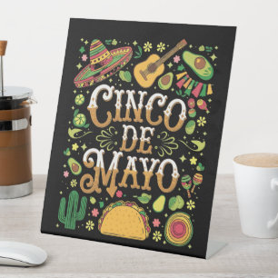 Signe De Table Éléments de fête mignons de la fête Cinco De Mayo