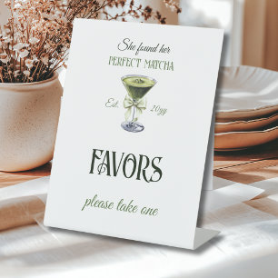 Signe De Table Elle a trouvé ses faveurs de douche de mariage par
