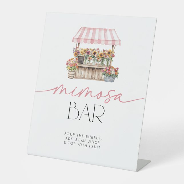 Signe De Table Elle est au bar Market Mimosa (Recto)