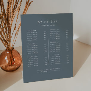 Signe De Table EMELIA Dusty Blue Business Services Tarifs