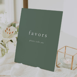 Signe De Table EMELIA Mountain Sage Vert Mariage moderne Favorise