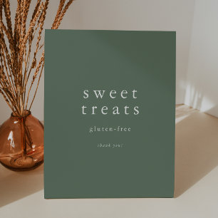 Signe De Table EMELIA Sage Green Forest Mountain Sweet Traitement