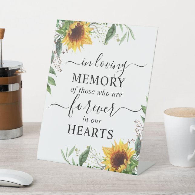 Signe De Table En Mémoire Amoureuse Fleur de soleil (In SItu)