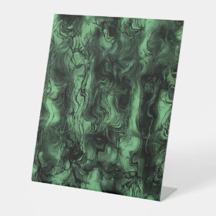 Signe De Table Energie Nerveuse Grungy Art Abstrait Cendres Verte