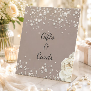 Signe De Table enseigne de bienvenue perles florales pour la baby