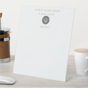 Signe De Table Enseigne de magasin d'artisanat agricole Business 