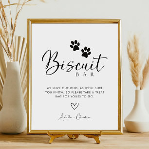 Signe De Table Enseigne de mariage Bar de biscuits friandises pou
