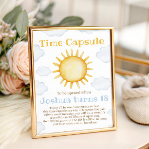 Signe De Table Enseigne de table capsule temporelle Sunshine