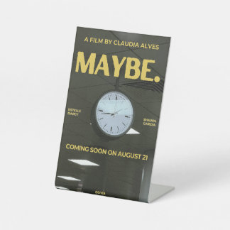 SIGNE DE TABLE ENSEIGNE SUR SOCLE