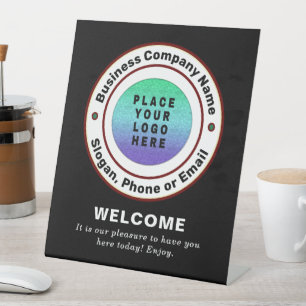 Signe De Table Entreprise Logo Professionnel Personnaliser