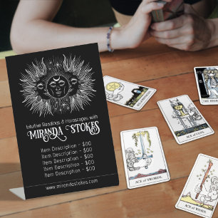 Signe De Table Esprit céleste Sun Moon Tarot Lecteur Liste de pri