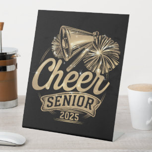 Signe De Table Étudiant en dernière année 2025 Cheerleader Promot