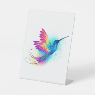 Signe De Table Exotic Rainbow Hummingbird