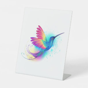 Signe De Table Exotic Rainbow Hummingbird