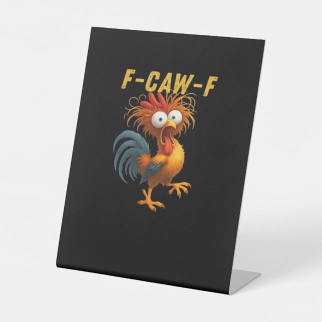 Signe De Table F-Caw-F-Chicken Essential Retro Classic (Recto)