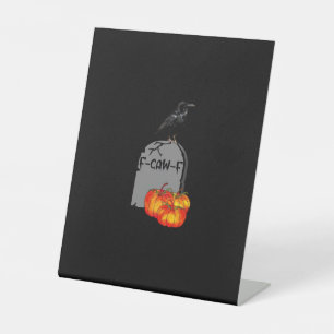 Signe De Table F-Caw-F Corbeau Classique Rétro Cool