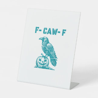 Signe De Table F-Caw-F Corbeau drôle gothique corbeau rétro class