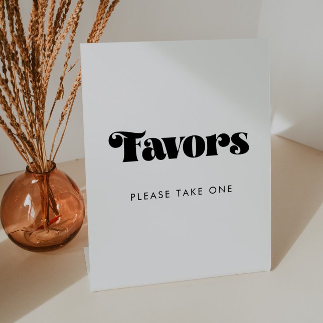 Signe De Table Faveurs de mariage vintage Retro Script (Créateur téléchargé)