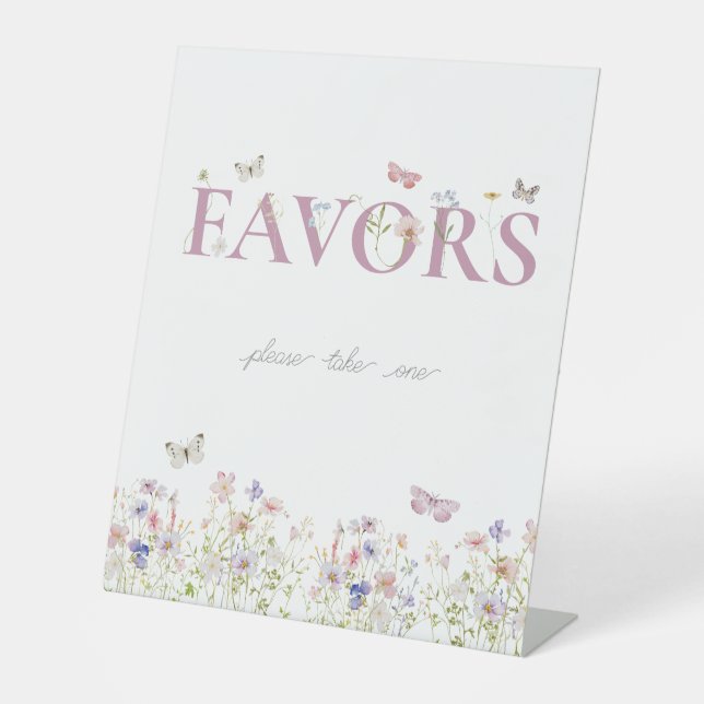 Signe De Table Favoriser Papillon Floral Jardin Douche Anniversai (Recto)