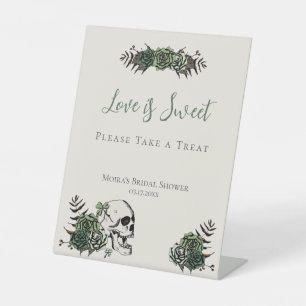 Signe De Table Favors de mariage irlandais Roses Crâne en Ivoire 