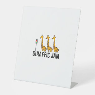 Signe De Table Femme Giraffic Jam Funny Giraffe Giraffe Pun Cute