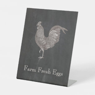 Signe De Table Ferme à coq vintage
