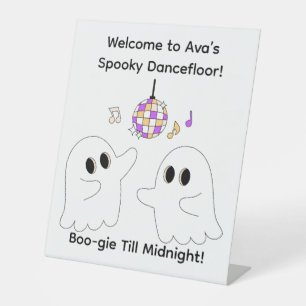 Signe De Table Fête d'anniversaire d'Halloween Éffrayant Dancef
