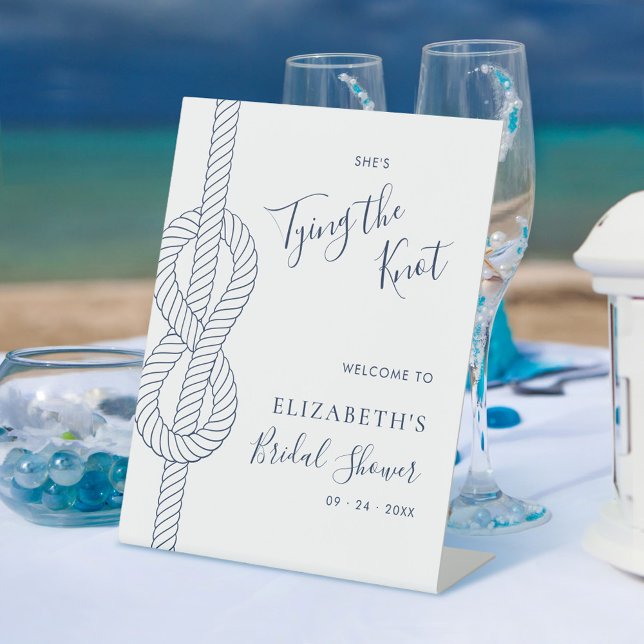 Signe De Table Fête de Fiançailles Thème Marin Bienvenue (Créateur téléchargé)