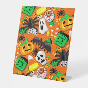 Signe De Table Fête des Candies Éffrayantes d'Halloween