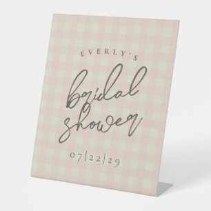 Signe De Table Fête des mariées Buffalo Plaid