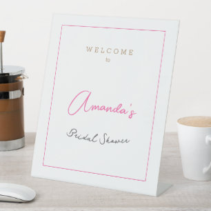 Signe De Table Fête des mariées moderne minimaliste