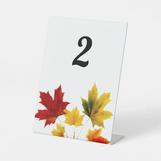 Signe De Table Feuilles vintages (Recto)