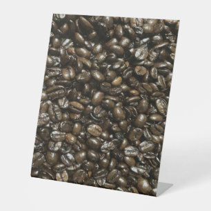 Signe De Table Fèves de café