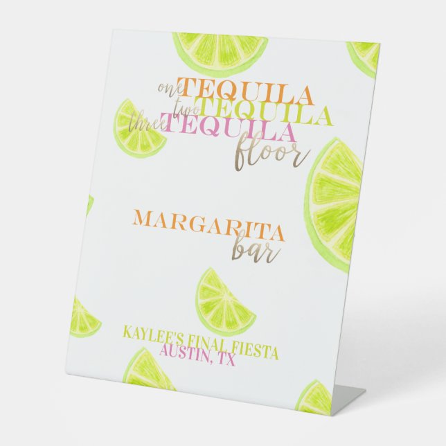 Signe De Table Finale Fiesta Margarita Bar Tequila Table (Recto)