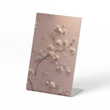 Fleur avec élégance sur chaque piédestal