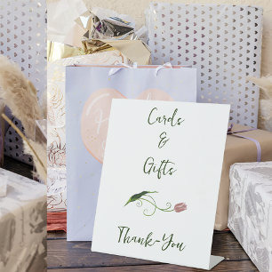 Signe De Table Fleur de tulipe rose