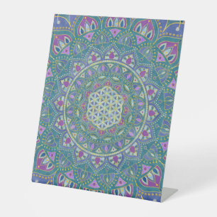 Signe De Table Fleur De Vie - Mandala India Style 1