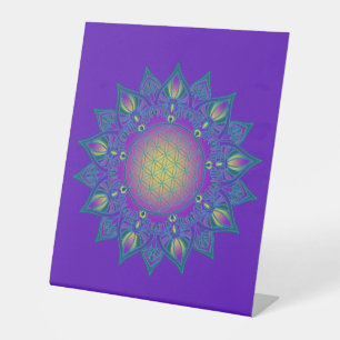 Signe De Table Fleur De Vie - Mandala Indien 3