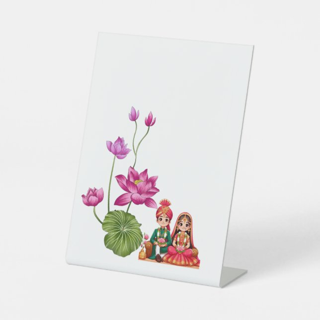 Signe De Table Fleur Lotus (Recto)