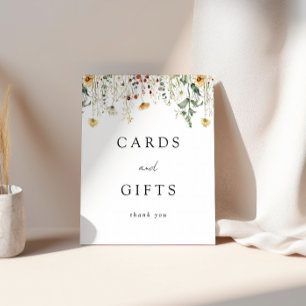 Signe De Table Fleur sauvage d'été -  de champ Cartes de mariage 