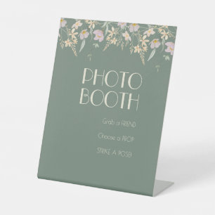 Signe De Table Fleur sauvage Sage Deco Mariage Photo Booth
