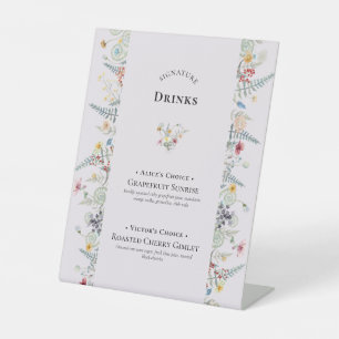 Signe De Table Fleur sauvage simple Fern Lavender Signature Boiss