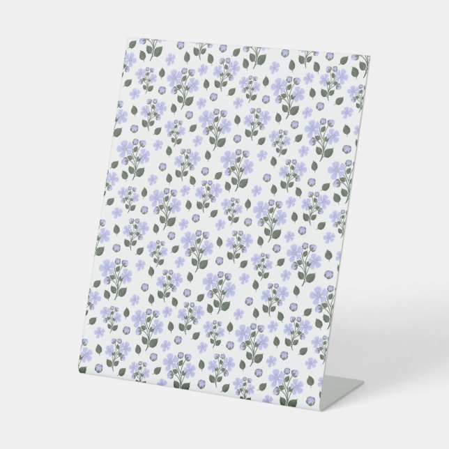 Signe De Table Fleurs de Blackberry, motif transparent (Recto)
